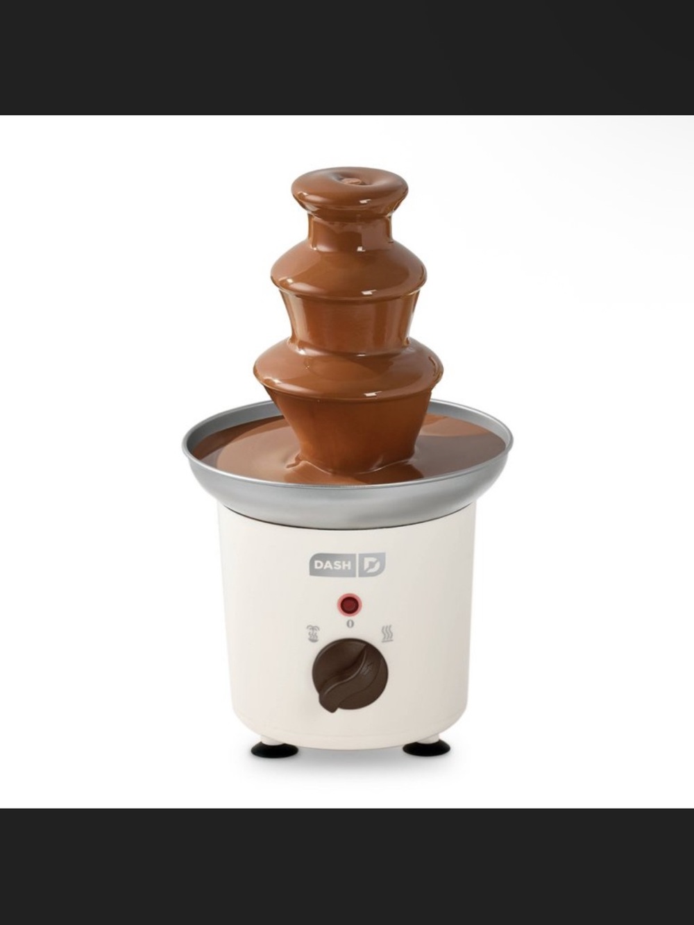 Dash Chocolate Fountain - Cream and Silver